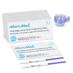 MomMed Pregnancy Test, 20-Count Pregnancy Test Strips, HCG Test Strips Pregnancy with 20 Free Urine Cups, Over 99% Accurate Early Detection