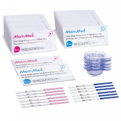 MomMed Ovulation and Pregnancy Test Kit for Home Use with Free 70 Collection Cups (ONLY Ship to The US)