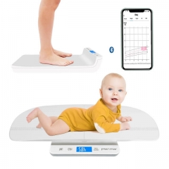 MOMMED Bluetooth digital baby scales, toddler scales, multifunction scales for pets and toddlers in pounds and ounces, baby weight scales with Baby Fi