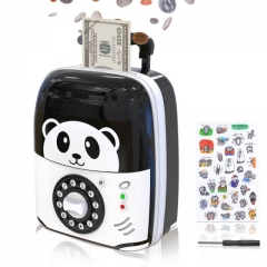 MOMMED ATM Savings Bank, Mini ATM for Kids, ATM Piggy Bank for Real Money, Electronic Kids Safe with Password, Kids Banks for Bills and Coins, Kids Sa